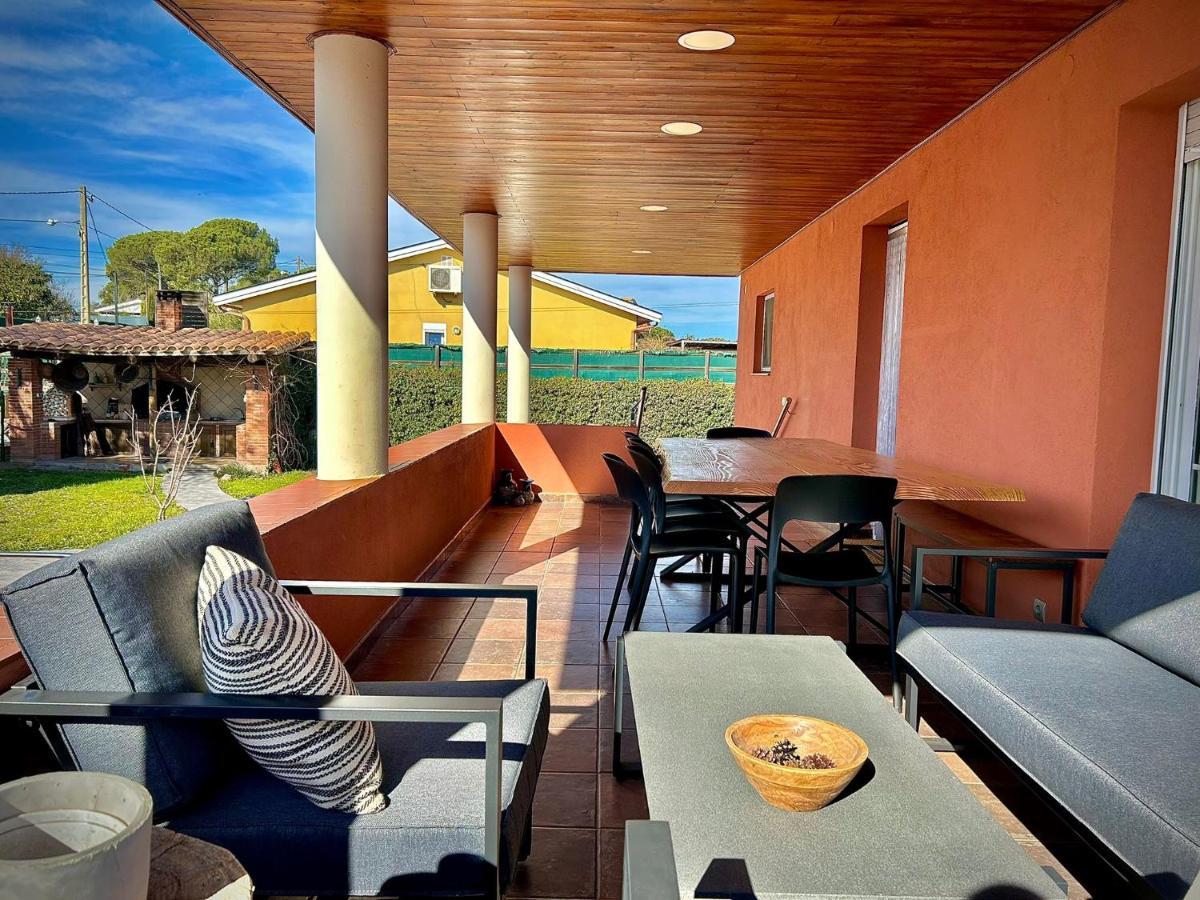 赫罗纳Piscina De Sal Barbacoa Wifi, Parking Gratis, 3 Min Pga Casa El Roble别墅 外观 照片