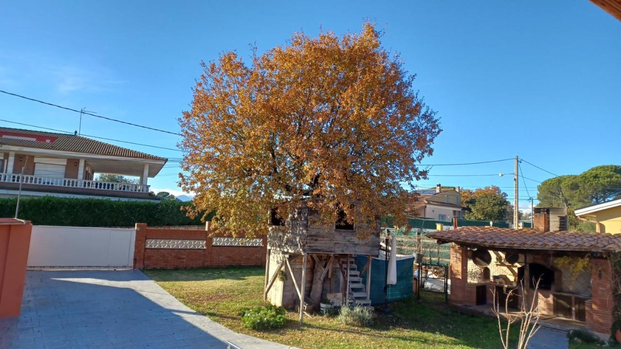 赫罗纳Piscina De Sal Barbacoa Wifi, Parking Gratis, 3 Min Pga Casa El Roble别墅 外观 照片