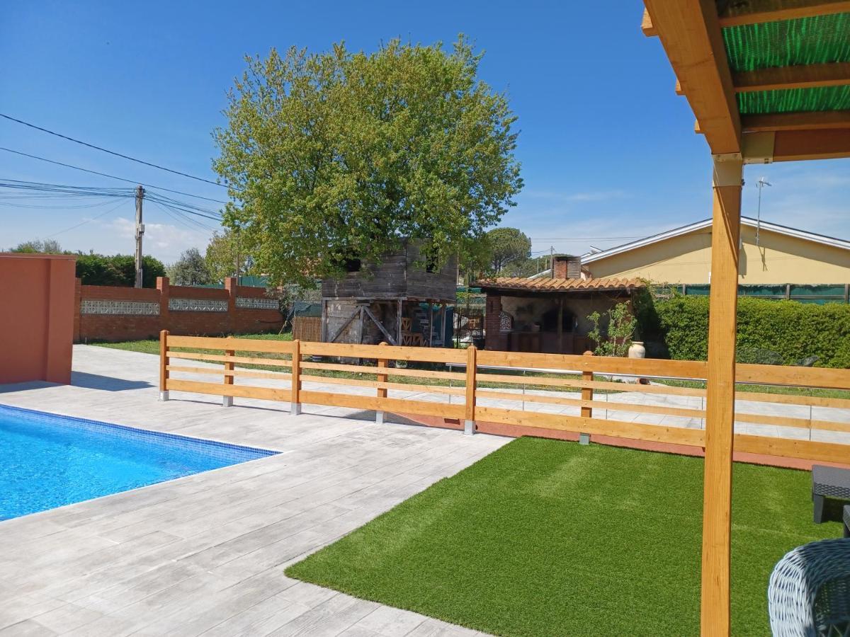 赫罗纳Piscina De Sal Barbacoa Wifi, Parking Gratis, 3 Min Pga Casa El Roble别墅 外观 照片