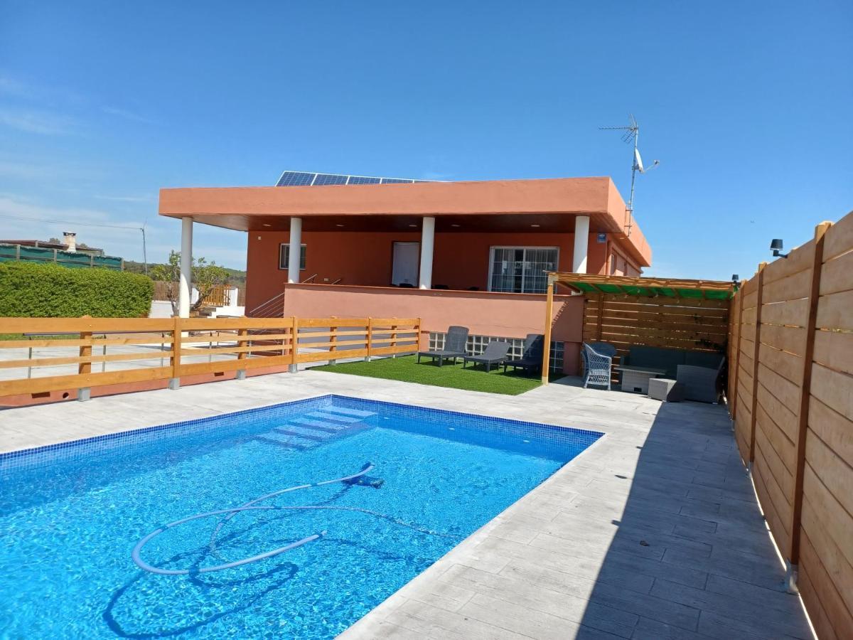 赫罗纳Piscina De Sal Barbacoa Wifi, Parking Gratis, 3 Min Pga Casa El Roble别墅 外观 照片