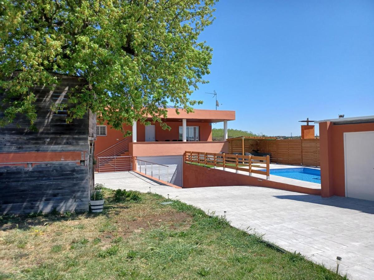 赫罗纳Piscina De Sal Barbacoa Wifi, Parking Gratis, 3 Min Pga Casa El Roble别墅 外观 照片